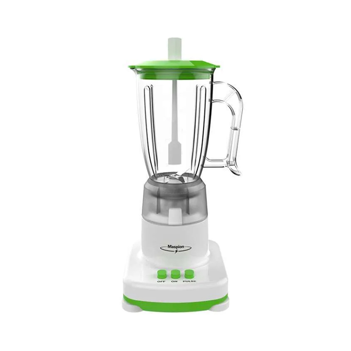 Maspion Blender Plastik Anti Pecah 2in1 1 Liter - MT1207 | MT-1207 - Hijau 